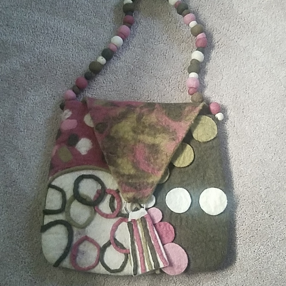 100% wool purse ...so fun!
